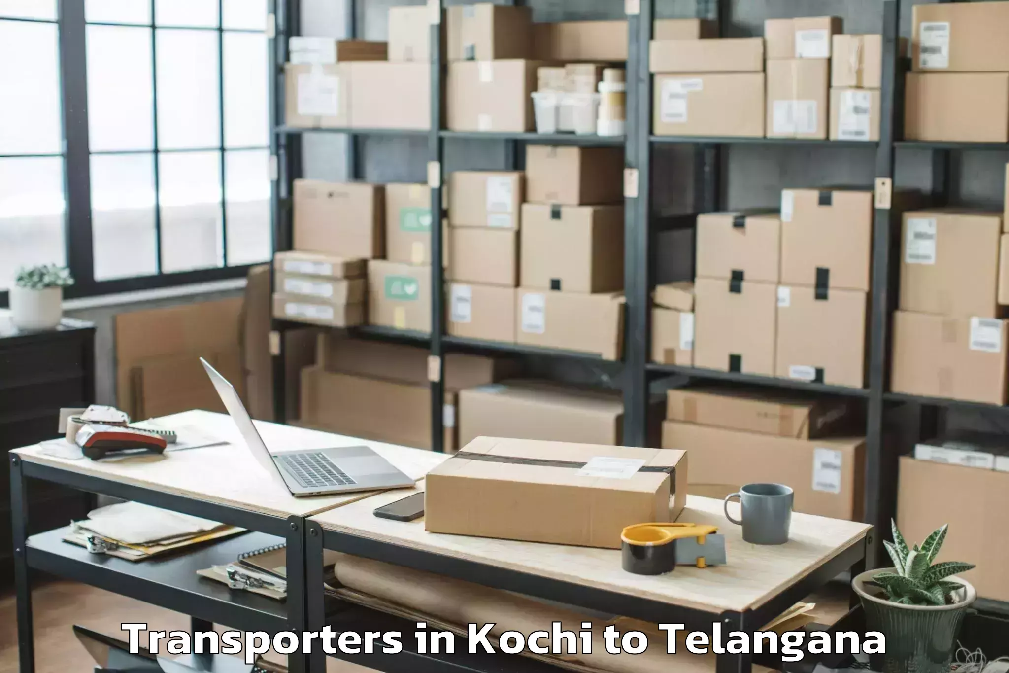 Kochi to University Of Hyderabad Hydera Transporters